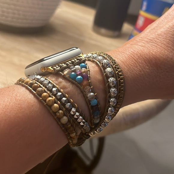 Cape Diablo Jewelry - Cape Diablo Beaded Wrap Bracelet Stack for Apple Watch